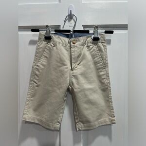 CHAPS Button Fly Flat Front Chino Khaki Pockets Shorts SIZE 7 Boys Pre Loved